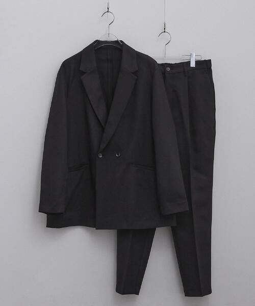 tk.TAKEO KIKUCHI（ティーケータケオキクチ）の「【上下2点セット ジャケット＆パンツ】ダブルセットアップ（セットアップ・メンズ・ブラウン系その他/ダークグリーン/ブラック・03/02/01）」の15枚目の写真