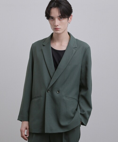 tk.TAKEO KIKUCHI（ティーケータケオキクチ）の「【上下2点セット ジャケット＆パンツ】ダブルセットアップ（セットアップ・メンズ・ブラウン系その他/ダークグリーン/ブラック・03/02/01）」の17枚目の写真