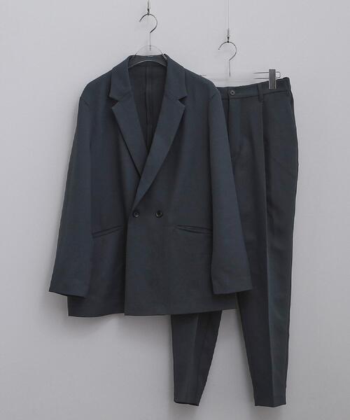 tk.TAKEO KIKUCHI（ティーケータケオキクチ）の「【上下2点セット ジャケット＆パンツ】ダブルセットアップ（セットアップ・メンズ・ブラウン系その他/ダークグリーン/ブラック・03/02/01）」の22枚目の写真