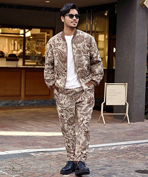 CavariA（キャバリア）の「『CavariA/キャバリア』ゴブランMA-1 JKT（MA-1・メンズ・ベージュ/ブラック・L/M）」の10枚目の写真