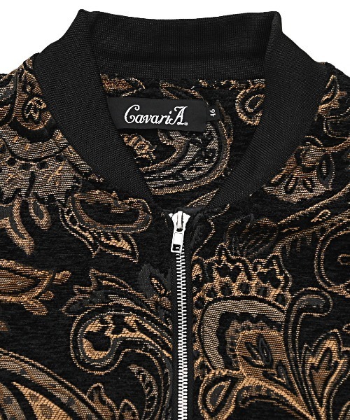 CavariA（キャバリア）の「『CavariA/キャバリア』ゴブランMA-1 JKT（MA-1・メンズ・ベージュ/ブラック・L/M）」の14枚目の写真