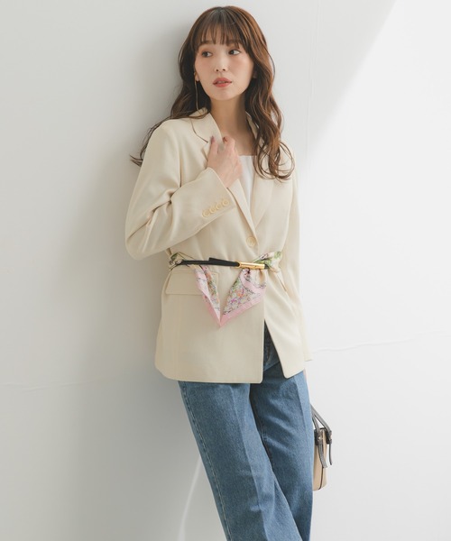 URBAN RESEARCH ROSSO WOMEN(アーバンリサーチ ロッソ)の「manipuri 65ハーバルガーデン(バンダナ/スカーフ・レディース・ピンク・-)」の2枚目の写真