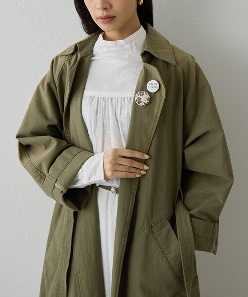 Whim Gazette(ウィムガゼット)の「ミリタリーコート(その他アウター・レディース・カーキ・FREE)」の21枚目の写真