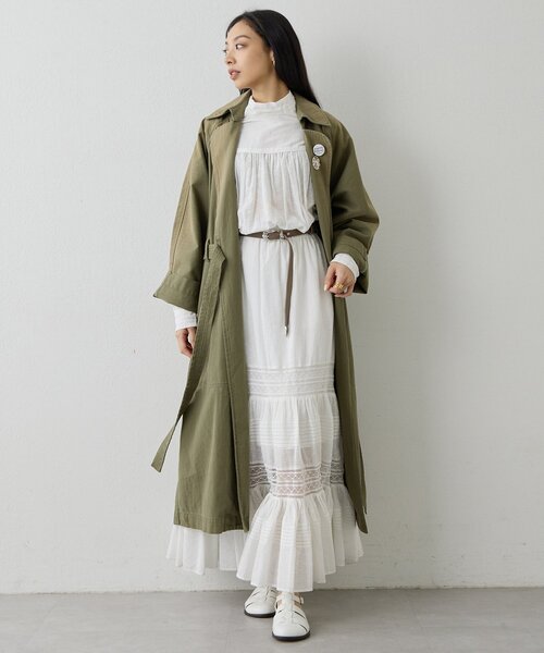 Whim Gazette(ウィムガゼット)の「ミリタリーコート(その他アウター・レディース・カーキ・FREE)」の19枚目の写真