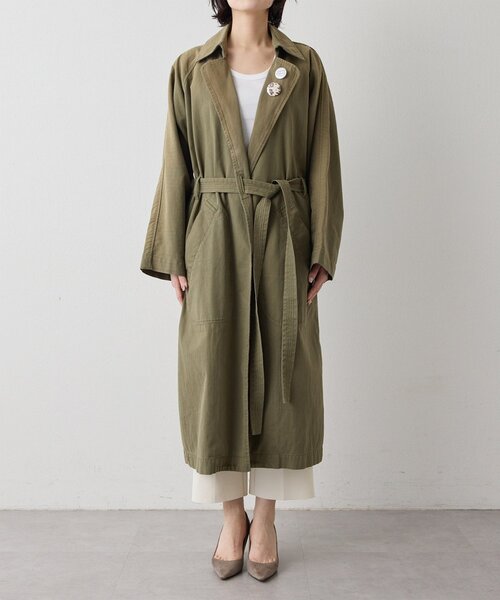 Whim Gazette(ウィムガゼット)の「ミリタリーコート(その他アウター・レディース・カーキ・FREE)」の16枚目の写真