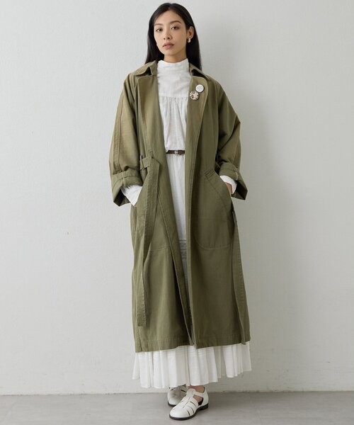 Whim Gazette(ウィムガゼット)の「ミリタリーコート(その他アウター・レディース・カーキ・FREE)」の22枚目の写真