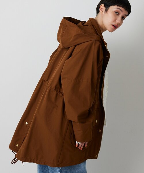 Whim Gazette（ウィムガゼット）の「ウェザーフードブルゾン（ブルゾン・レディース・ベージュ/ブラウン・FREE）」の5枚目の写真