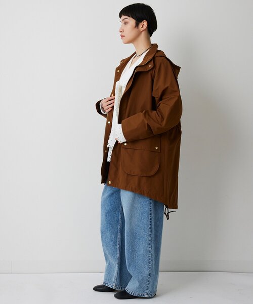 Whim Gazette（ウィムガゼット）の「ウェザーフードブルゾン（ブルゾン・レディース・ベージュ/ブラウン・FREE）」の7枚目の写真