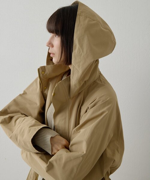 Whim Gazette（ウィムガゼット）の「ウェザーフードブルゾン（ブルゾン・レディース・ベージュ/ブラウン・FREE）」の15枚目の写真