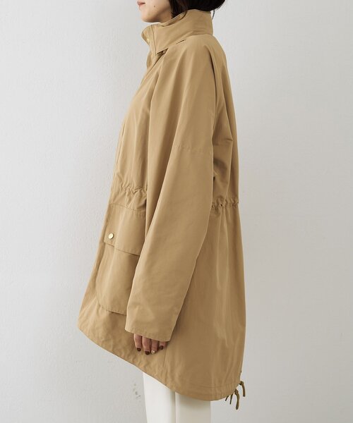 Whim Gazette（ウィムガゼット）の「ウェザーフードブルゾン（ブルゾン・レディース・ベージュ/ブラウン・FREE）」の12枚目の写真