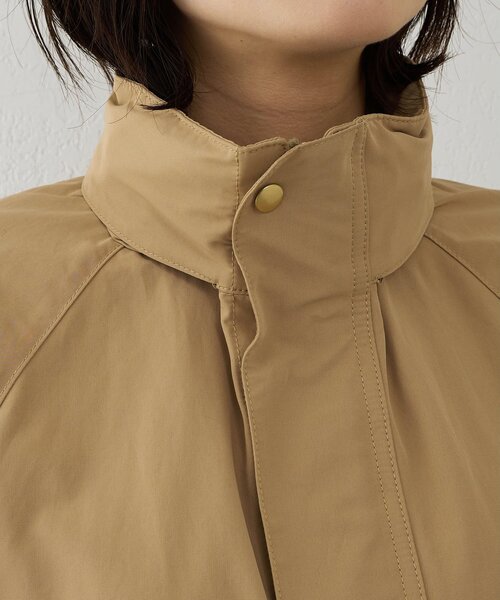 Whim Gazette（ウィムガゼット）の「ウェザーフードブルゾン（ブルゾン・レディース・ベージュ/ブラウン・FREE）」の4枚目の写真