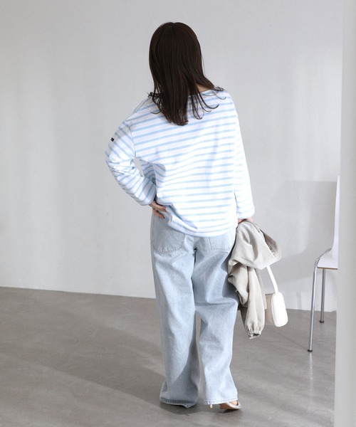 洗える】LE MINOR/ルミノア 別注ボーダープルオーバー（Tシャツ