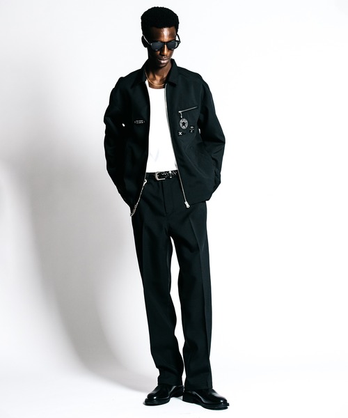 CRIMIE（クライミー）の「TAILORED TROUSERS _ KERSEY TWILL EASY CARE（スラックス・メンズ・ブラック・S/M/L/XL/XXL）」の2枚目の写真