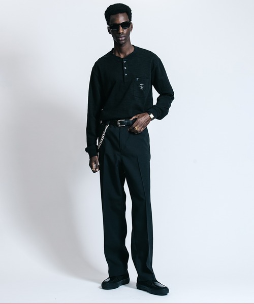 CRIMIE（クライミー）の「TAILORED TROUSERS _ KERSEY TWILL EASY CARE（スラックス・メンズ・ブラック・S/M/L/XL/XXL）」の12枚目の写真