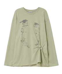 Cry Eyes Ruched Stripe Top [Green]