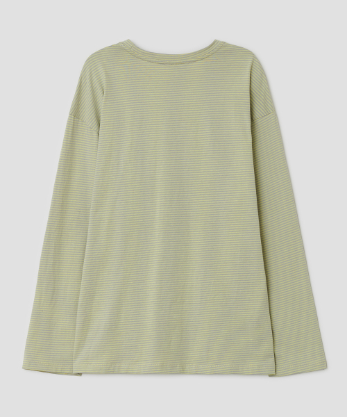 TYPESERVICE（タイプサービス）の「Cry Eyes Ruched Stripe Top [Green]（Tシャツ/カットソー・レディース・その他・FREE）」の3枚目の写真