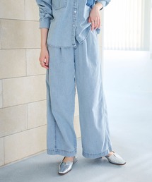 CROSS FUNCTION | 《撥水》FRESH DENIM ドロストデニムワイドパンツ【CROSS FUNCTION/クロスファンクション】(デニムパンツ)