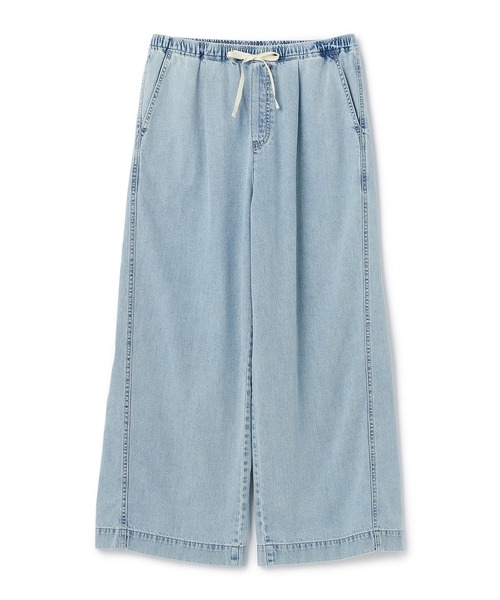 CROSS FUNCTION(クロスファンクション)の「《撥水》FRESH DENIM ドロストデニムワイドパンツ【CROSS FUNCTION/クロスファンクション】(デニムパンツ・レディース・インディゴブルー/サックスブルー・LL/L/M)」の15枚目の写真