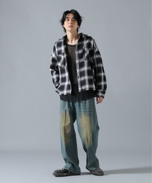 DANKE SCHON（ダンケシェーン）の「【WEB&DEPOT限定】DankeSchon/ダンケシェーン/VINTAGE DENIM PANTS（デニムパンツ・メンズ・その他18/ブルー・XL/M/L）」の16枚目の写真
