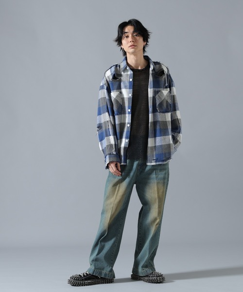 DANKE SCHON（ダンケシェーン）の「【WEB&DEPOT限定】DankeSchon/ダンケシェーン/VINTAGE DENIM PANTS（デニムパンツ・メンズ・その他18/ブルー・XL/M/L）」の17枚目の写真