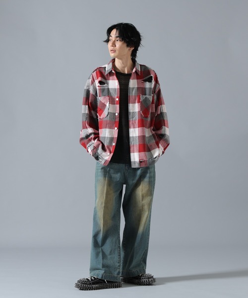 DANKE SCHON（ダンケシェーン）の「【WEB&DEPOT限定】DankeSchon/ダンケシェーン/VINTAGE DENIM PANTS（デニムパンツ・メンズ・その他18/ブルー・XL/M/L）」の18枚目の写真