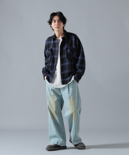DANKE SCHON（ダンケシェーン）の「【WEB&DEPOT限定】DankeSchon/ダンケシェーン/VINTAGE DENIM PANTS（デニムパンツ・メンズ・その他18/ブルー・XL/M/L）」の22枚目の写真