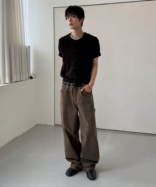 DECET(デケト)の「Painter Wide Pants DCPT070Olive(その他パンツ・メンズ・その他・26/30/28/34/32)」の2枚目の写真