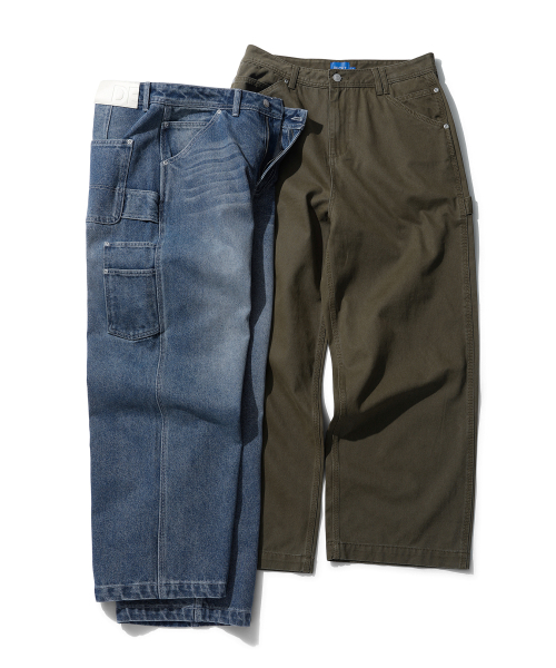DECET(デケト)の「Painter Wide Pants DCPT070Olive(その他パンツ・メンズ・その他・26/30/28/34/32)」の3枚目の写真