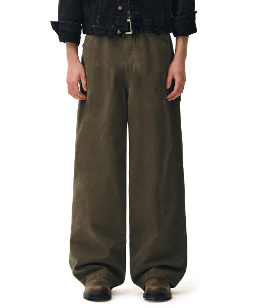 DECET(デケト)の「Painter Wide Pants DCPT070Olive(その他パンツ・メンズ・その他・26/30/28/34/32)」の8枚目の写真
