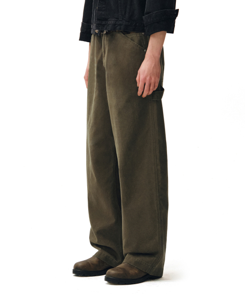 DECET(デケト)の「Painter Wide Pants DCPT070Olive(その他パンツ・メンズ・その他・26/30/28/34/32)」の9枚目の写真