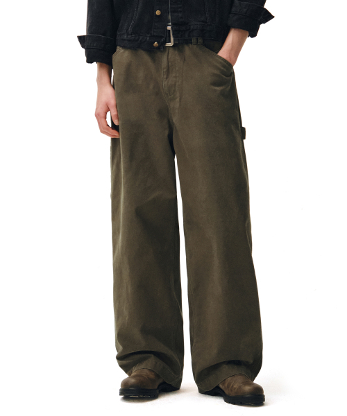 DECET(デケト)の「Painter Wide Pants DCPT070Olive(その他パンツ・メンズ・その他・26/30/28/34/32)」の10枚目の写真