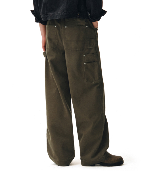 DECET(デケト)の「Painter Wide Pants DCPT070Olive(その他パンツ・メンズ・その他・26/30/28/34/32)」の11枚目の写真