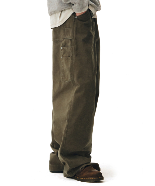 DECET(デケト)の「Painter Wide Pants DCPT070Olive(その他パンツ・メンズ・その他・26/30/28/34/32)」の12枚目の写真