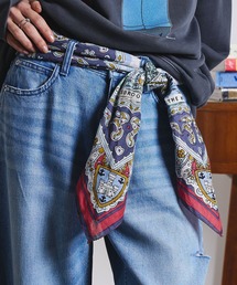 BINDU | (BINDU)Cotton Voile Wight Map Scarf(バンダナ/スカーフ)