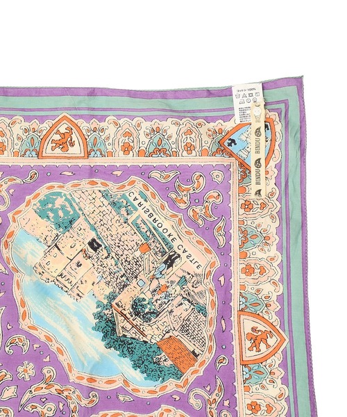 BINDU（ビンドゥー）の「(BINDU)Cotton Voile Wight Map Scarf（バンダナ/スカーフ・レディース・ネイビー/ライトパープル・ONE SIZE）」の18枚目の写真