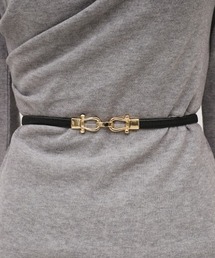 ROYAL PARTY | ゴールドバックル細ベルト(ベルト)
