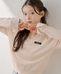 Chico | シャツレイヤードVネックニット(ニット/セーター)