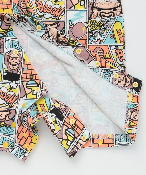 XLARGE KIDS（エクストララージキッズ）の「コミックファニーゴリラ ショートオール（ロンパース・キッズ・ブルー/レモンイエロー・80ｃｍ/70cm）」の7枚目の写真