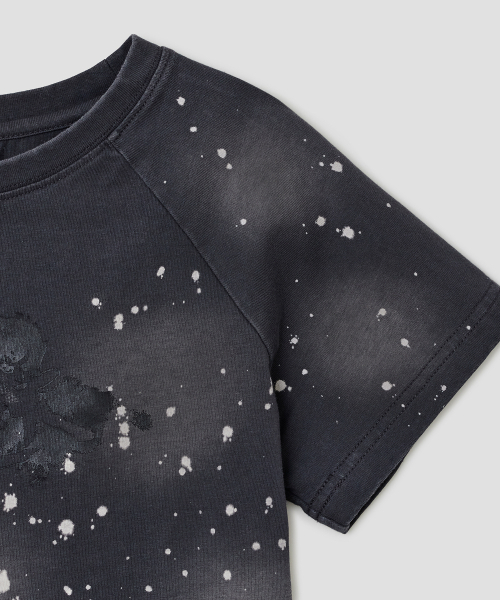TYPESERVICE（タイプサービス）の「Spray Print Raglan Top [Charcoal]（Tシャツ/カットソー・レディース・その他・FREE）」の4枚目の写真