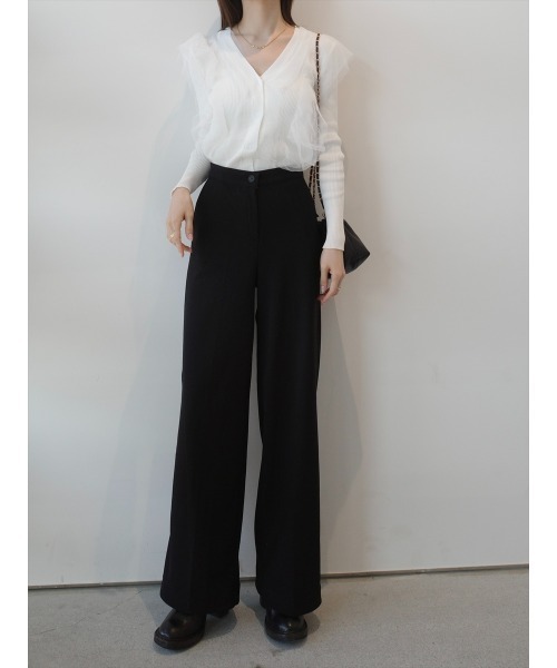 amel(エイメル)の「フリースラインドタックパンツ/ブラック(その他パンツ・レディース・ブラック・FREE)」の1枚目の写真