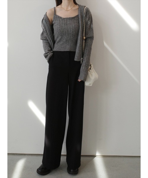 amel(エイメル)の「フリースラインドタックパンツ/ブラック(その他パンツ・レディース・ブラック・FREE)」の4枚目の写真