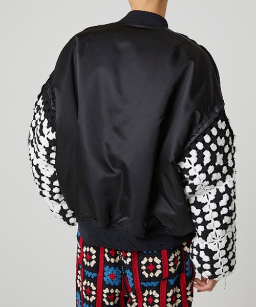 DISCOVERED（ディスカバード）の「【DISCOVERED/ディスカバード】CROCHET SLEEVE MA-1（MA-1・メンズ・ブラック/ブラック系2・3/1）」の9枚目の写真