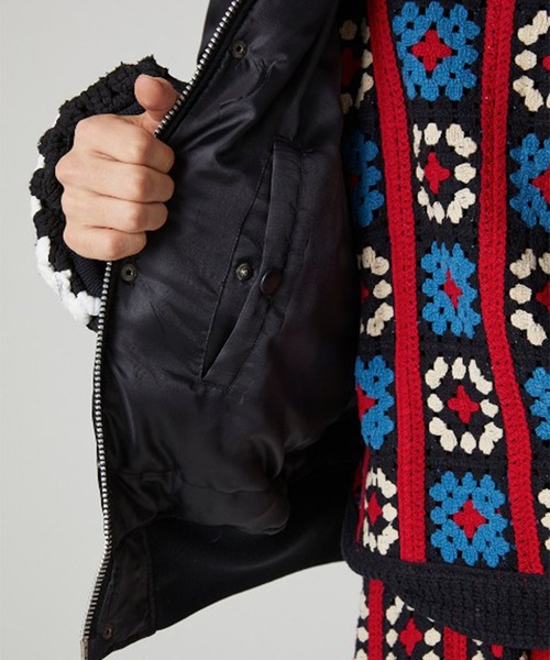 DISCOVERED（ディスカバード）の「【DISCOVERED/ディスカバード】CROCHET SLEEVE MA-1（MA-1・メンズ・ブラック/ブラック系2・3/1）」の11枚目の写真