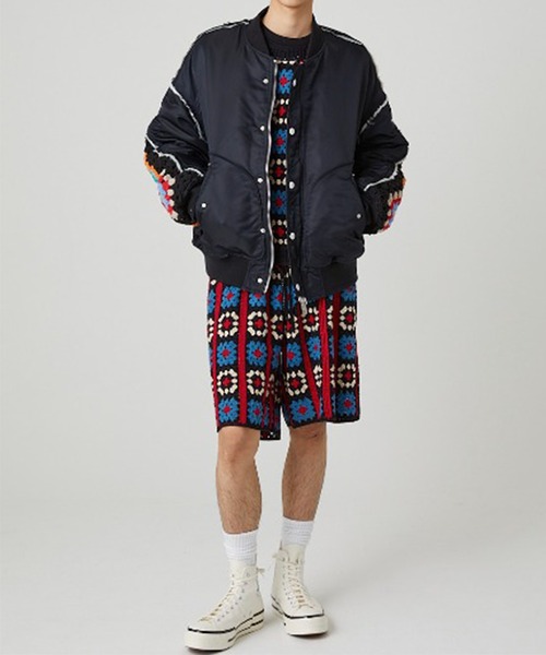 DISCOVERED（ディスカバード）の「【DISCOVERED/ディスカバード】CROCHET SLEEVE MA-1（MA-1・メンズ・ブラック/ブラック系2・3/1）」の12枚目の写真