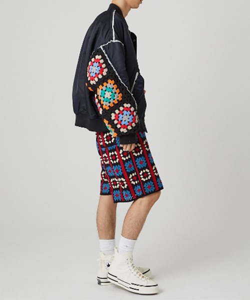 DISCOVERED（ディスカバード）の「【DISCOVERED/ディスカバード】CROCHET SLEEVE MA-1（MA-1・メンズ・ブラック/ブラック系2・3/1）」の4枚目の写真