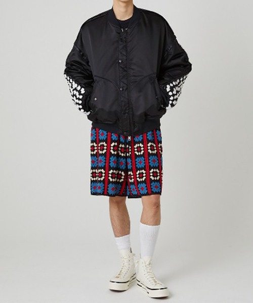 DISCOVERED（ディスカバード）の「【DISCOVERED/ディスカバード】CROCHET SLEEVE MA-1（MA-1・メンズ・ブラック/ブラック系2・3/1）」の5枚目の写真