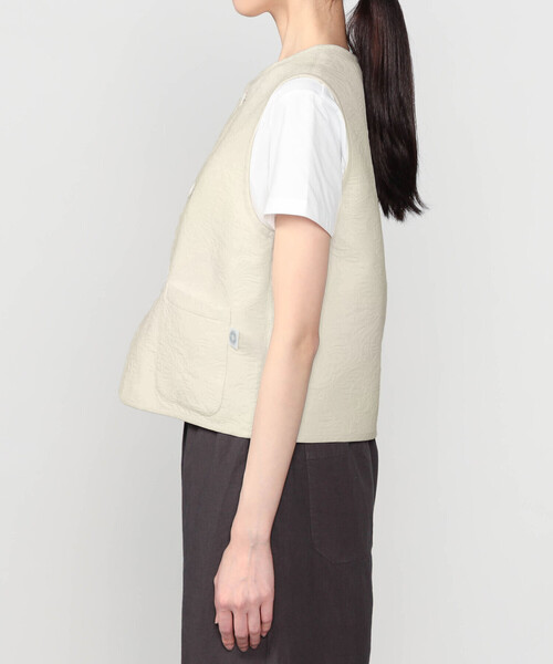 ORCIVAL（オーシバル）の「ORCIVAL | コットンポリジャカード トリミングベスト WOMEN（ベスト・レディース・ブラック/オフホワイト・1）」の13枚目の写真
