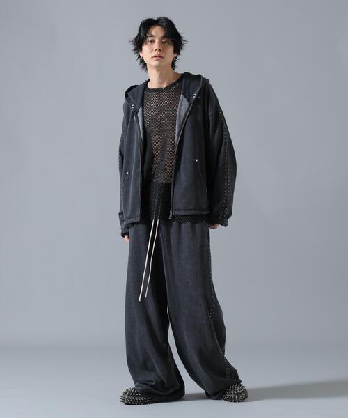 DANKE SCHON（ダンケシェーン）の「【WEB&DEPOT限定】DankeSchon/ダンケシェーン/STUDS SWEAT ZIP HOODIE（パーカー・レディース・ブラック/ブラウン・S/M/L）」の7枚目の写真