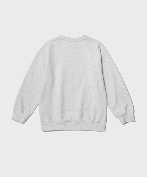 MUSINSA STANDARD KIDS（ムシンサスタンダードキッズ）の「オーバーサイズスウェットシャツ [メランジライトグレー]（スウェット・レディース・その他・100/110/120/130/140/150/160）」の6枚目の写真