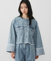 ロールアップデニム」に該当するデニムジャケットファッション通販